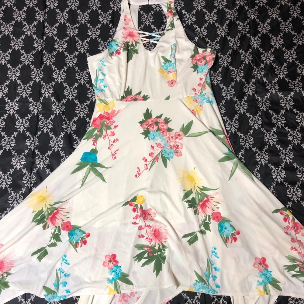 Candies XL floral asymmetrical summer dress